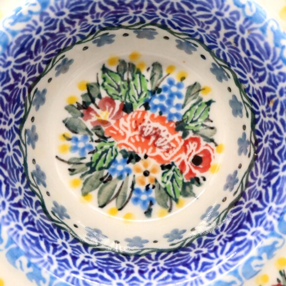 Ceramika Artystyczna Polish Pottery Muffin Pan Butterfly Meadow K. Deptula 3764 - Picture 3 of 6